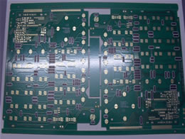 单面绿阻碳油沉金板